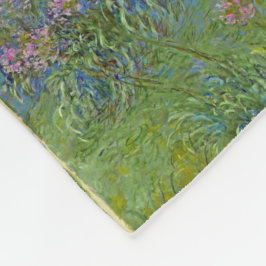 Monet vintage bloementuin vaas boeket beroemd fleece deken