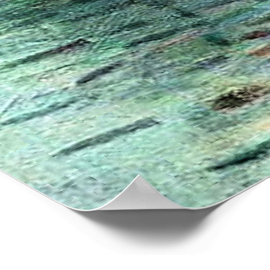 Monet - Vissende boten, kalm Zee, Poster (Hoek)