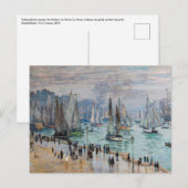 Monet - Vissersboten verlaten de haven, Le Havre Briefkaart (Voorkant / Achterkant)