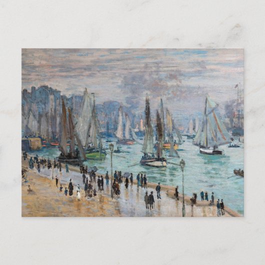 Monet - Vissersboten verlaten de haven, Le Havre Briefkaart (Voorkant)