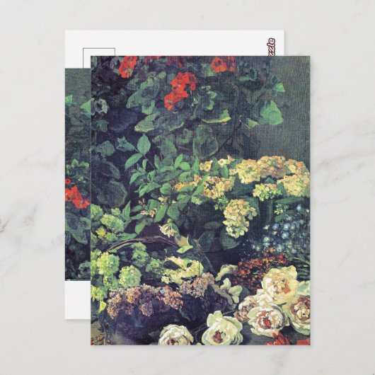 Monet - Voorjaarsbloemen Briefkaart (Voorkant / Achterkant)