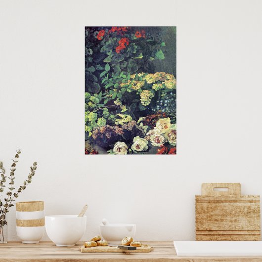 Monet - Voorjaarsbloemen Poster (Keuken)