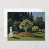 Monet - Vrouw in de tuin Briefkaart (Voorkant / Achterkant)