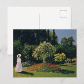 Monet - Vrouw in de tuin Briefkaart (Voorkant / Achterkant)