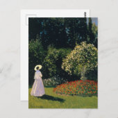 Monet - Vrouw in de tuin Briefkaart (Voorkant / Achterkant)