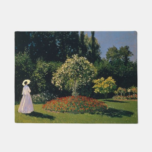 Monet - Vrouw in de tuin Deurmat (Voorkant)