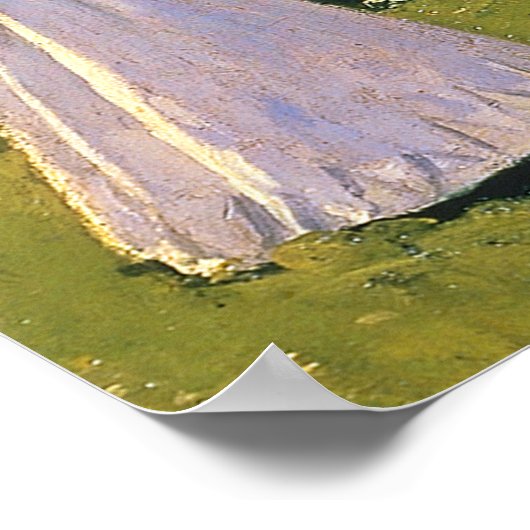 Monet - Vrouw in de tuin Poster (Hoek)