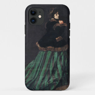 Monet Vrouw in groene jurk Case-Mate iPhone Case