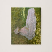 Monet Vrouw Lezen (Lente) Fine Art Legpuzzel (Verticaal)