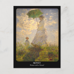 MONET / Vrouw met een Parasol Briefkaart