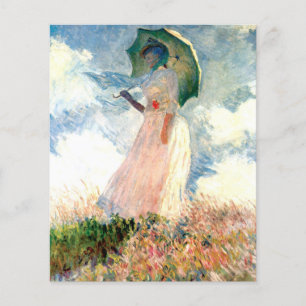 Monet Vrouw met een Parasol naar Links gekeerd Flyer
