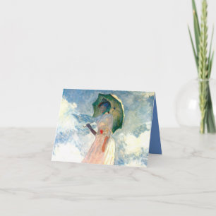 Monet Vrouw met een Parasol naar Links Uitnodiging