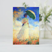 Monet Vrouw met een Parasol naar Rechts gekeerd Save The Date (Staand voorkant)