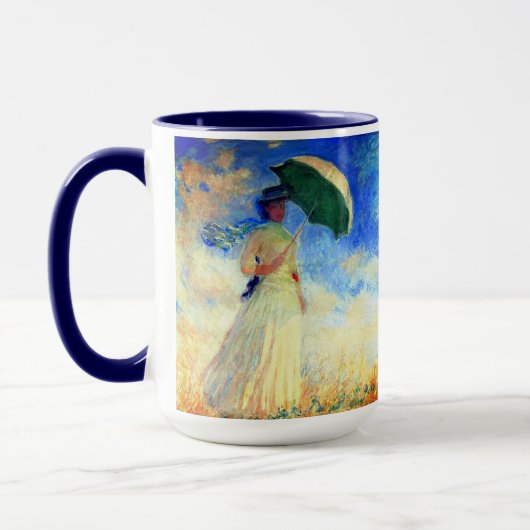 Monet Vrouw met een Parasol naar Rechts Mok (Links)