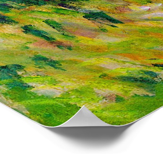 Monet: Vrouw met parasolimpressionistische kunst ~ Poster (Hoek)