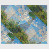 Monet Vrouw Parasol Impressionisme Cadeaupapier (Vlak)