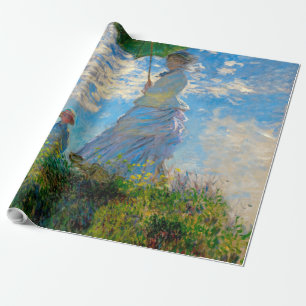 Monet Vrouw Parasol Impressionisme Cadeaupapier