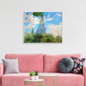 Monet Vrouw Parasol Impressionisme Canvas Afdruk (Insitu (Woonkamer))