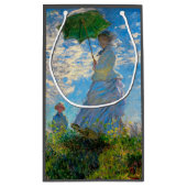 Monet Vrouw Parasol Impressionisme Klein Cadeauzakje (Achterkant)