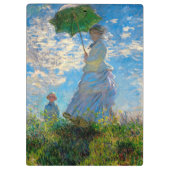Monet Vrouw Parasol Impressionisme Klembord (Achterkant)