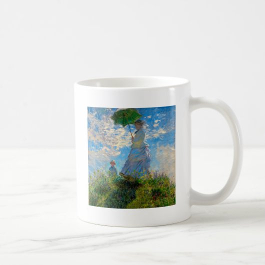 Monet Vrouw Parasol Impressionisme Koffiemok (Rechts)