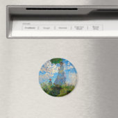 Monet Vrouw Parasol Impressionisme Magneet (Insitu (Vaatwasser))