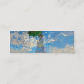 Monet Vrouw Parasol Impressionisme Mini Visitekaartje (Achterkant)