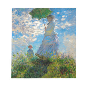 Monet Vrouw Parasol Impressionisme Notitieblok
