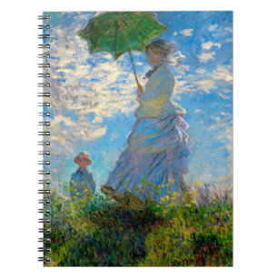 Monet Vrouw Parasol Impressionisme Notitieboek