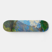 Monet Vrouw Parasol Impressionisme Persoonlijk Skateboard (Horizontaal)