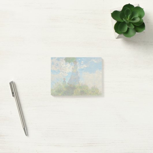 Monet Vrouw Parasol Impressionisme Post-it® Notes (Kantoor)