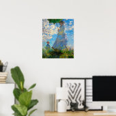Monet Vrouw Parasol Impressionisme Poster (Thuiskantoor)