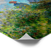Monet Vrouw Parasol Impressionisme Poster (Hoek)