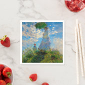 Monet Vrouw Parasol Impressionisme Servetten (Insitu)