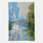 Monet Vrouw Parasol Impressionisme Theedoek (Verticaal)