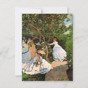 Monet - Vrouwen in de tuin Briefkaart