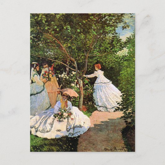 Monet - Vrouwen in de tuin Briefkaart (Voorkant)