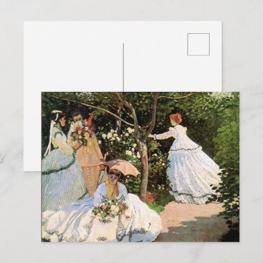 Monet - Vrouwen in de tuin Briefkaart (Voorkant / Achterkant)