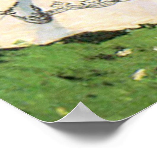 Monet - Vrouwen in de tuin Poster (Hoek)