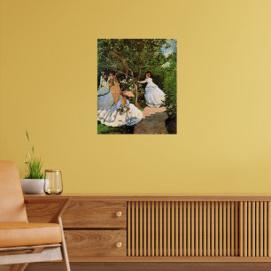 Monet - Vrouwen in de tuin Poster