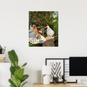 Monet - Vrouwen in de tuin Poster (Thuiskantoor)