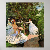 Monet - Vrouwen in de tuin Poster (Voorkant)