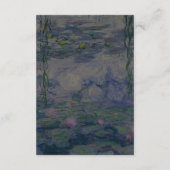 Monet Water Lelies bruiloft Informatiekaartje (Achterkant)