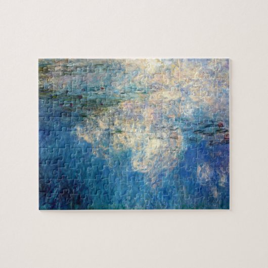 Monet Water Lelies De Wolken Fine Art Legpuzzel (Horizontaal)