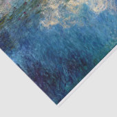 Monet Water Lelies De Wolken Fine Art Tissuepapier (Detail)