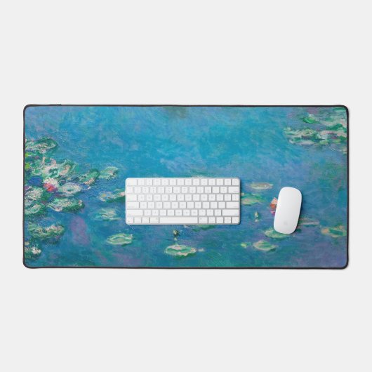 Monet Water Lelies Impressionistisch schilderij Bureaumat (Keyboard & Muis)