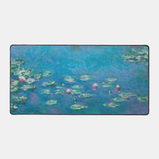 Monet Water Lelies Impressionistisch schilderij Bureaumat (Voorkant)