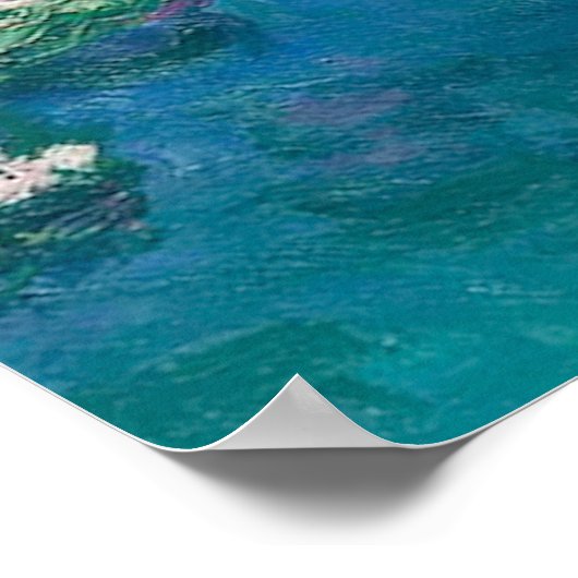 Monet Water Lelies Impressionistisch schilderij Poster (Hoek)