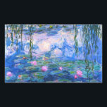 Monet Water Lelies Stickers<br><div class="desc">Monet Water Lelies stickers. Olieverf op doek uit 1916. Monet schilderde zijn beroemde waterlelievijver obsessief tijdens de laatste jaren van zijn carrière, waarbij hij inspiratie haalde uit het licht van de zon en het verschuivende effect ervan op het water en de waterbloemen en het gebladerte. Dit schilderij is voorzien van...</div>