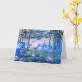 Monet Water Lelies Wenskaart Kaart (Gele Bloem)